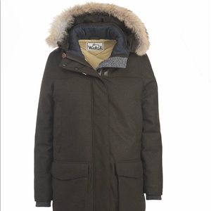 Woolrich White Collection Women’s Wool Parka